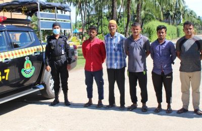 শ্র্রমিক সংগঠনের নাম ভাঙিয়ে চাঁদাবাজি সংঘবদ্ধ চাঁদাবাজ চক্রের ৫ সদস্য গ্রেপ্তার