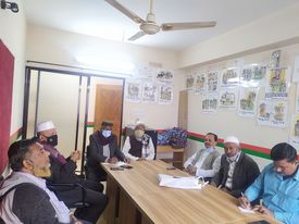 জাহাজ ভাঙ্গা শ্রমিক ট্রেড ইউনিয়ন ফোরামের সভা  -নিহত শ্রমিকের ব্যাপারে মিথ্যাচার না করার আহবাণ