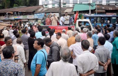 হরতালের সমর্থনে চট্টগ্রামে বামজোটের ট্রাক মিছিল-সমাবেশ – ঘর ছেড়ে রাজপথে নেমে আসুন, বিক্ষোভে শামিল হোন : রুহিন হোসেন প্রিন্স