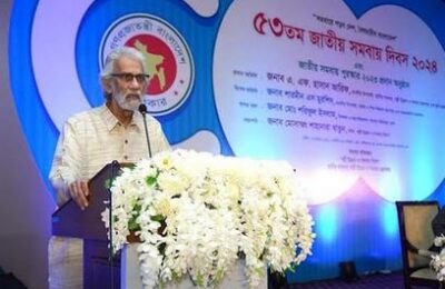 একতাই সমবায় আন্দোলনের মূল চালিকাশক্তি-বিভাজন নয় : স্থানীয় সরকার উপদেষ্টা